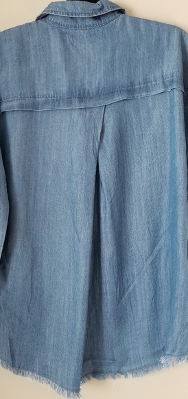 Billy T Denim Long Button Front Shirt - Picture 5 of 5